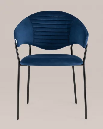 Стул Алексис велюр Синий_3