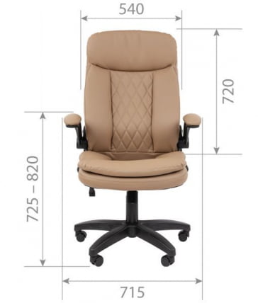 Кресло офисное CХАИРМАН 533 экокожа Серый / CHAIRMAN_3