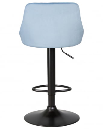 Стул барный ДОБРИН ЛОГАН БЛАCК (пудрово-голубой велюр (МДЖ9-74)) 2 шт / DOBRIN LOGAN BLACK (MJ9-74))_5