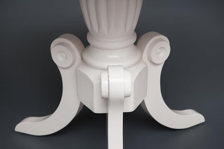 Стол МЕЕН ( МО-ЕТ ) дерево гевея/мдф, 59х59х55см, иворй вхите (слоновая кость 2-5) / MEEN MO-ET ivory white_3