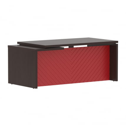Стол руководителя правый Торр ЛУКС ТЛCТ 189 Р Венге Магия Красный / Torr LUX TLCT R_0