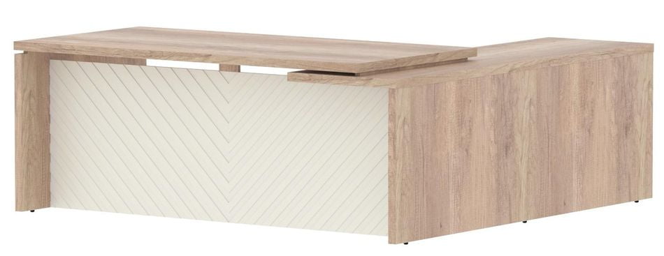 Стол руководителя левый Торр ЛУКС ТЛCТ 2020 Л Дуб Каньон Латте / Torr LUX TLCT L_0