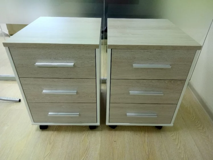 Тумба подкатная Дека 9.05.01 Дуб Сантана светлый/Белый / Deka_6