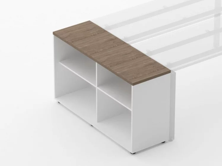 Тумба открытая Дека 9.01.125 Дуб Верцаска/Белый / Deka_1