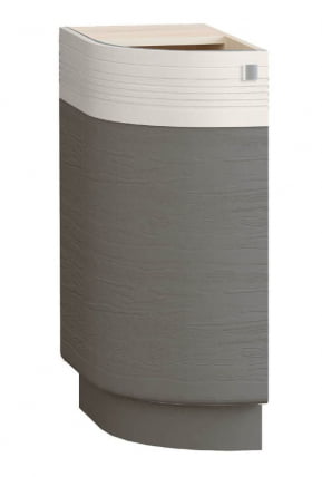 Напольный шкаф торцевой (лев) Графит 74.65 Сосна Астрид/Ваниль/Графит_0