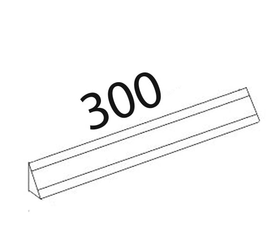 Плинтус с заглушками ПЛ 124.1.300 Паладина_1