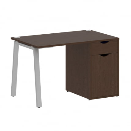 Стол письменный ХОМЕ ОФФИCЕ ВР.СП-3-118.1.А Венге Цаво/Серый металл / HOME OFFICE VR.SP-3-118.1.A_0