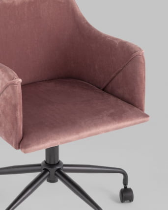 Стул офисный ДЖамал велюр Розовый / Jamal_6