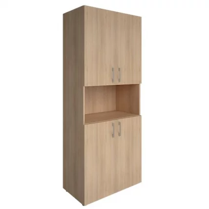 Шкаф книжный закрытый с нишей без топа ЙАЛТА ЛТ-СТ 1.5	Снежная Патина / YALTA LT-ST_0