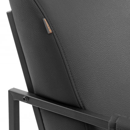 Кресло Чарли ЛУКС/Чарли Люкс экокожа , Шарп Черный, 70х80х82 см / Charli LUX/Чарли Sharp_7