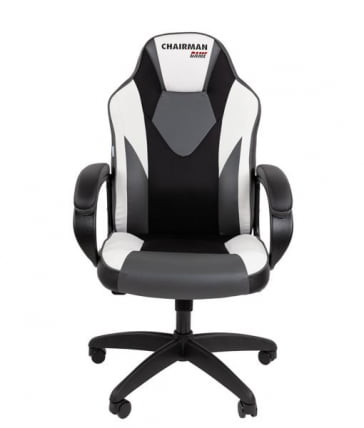 Кресло геймерское CХАИРМАН ДРАЙВ (ГАМЕ) 17 черный/серый/белый / CHAIRMAN (GAME)_2
