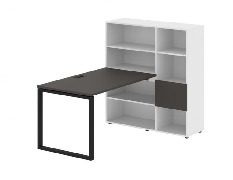 Рабочая станция ЕДИС ЕКРСТ 1213 Мокко Черный Белый / EDIS EQRST_0