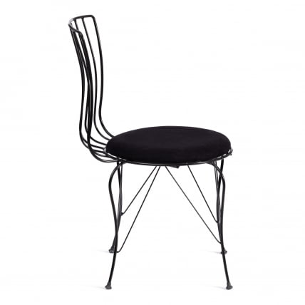 Стул ЛАЛИТА (мод. 172) металл/ткань, 44 х 51.5 х 85 см, Блаcк (черный) / LALITA (mod. Black_1