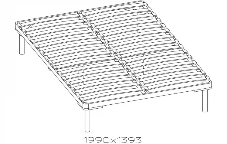 Основание с гибкими ламелями 3.1 (1400) Металл (спальня)_1