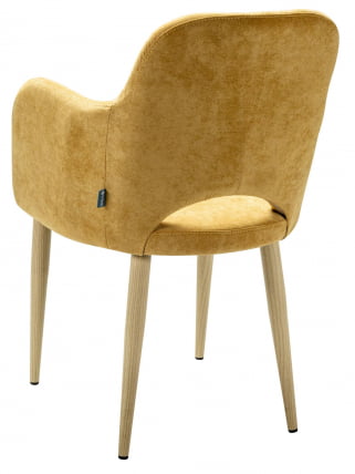 Кресло Ледгер К желтый/нат.дуб / Ledger_2