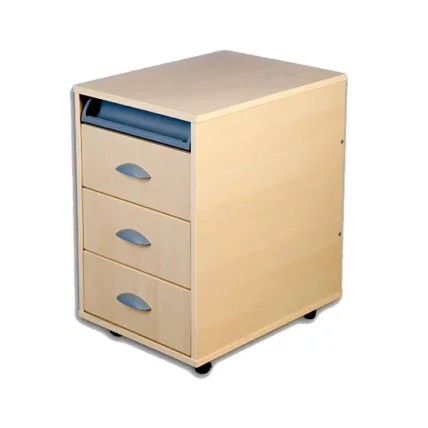 Тумба выкатная 3 ящика Тумба 2 степ Клен Серый / Tumba step_0