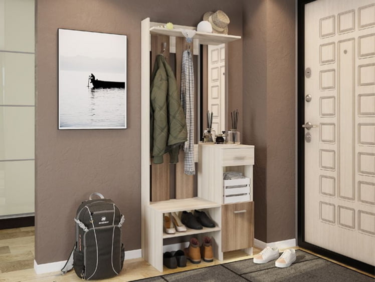 Прихожая Яр ПР-0025 Ясень шимо светлый Ясень шимо темный / PR-0025_2