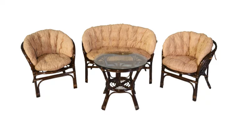 Комплект Багама с диваном, подушки светлые полные Бахама11 венге / Bahama11_0