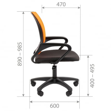 Кресло оператора CХАИРМАН 696 ЛТ (ЛТ) Н (Н) Черный / CHAIRMAN (LT) (N)_5