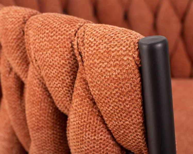 Стул барный ДОБРИН ЛЕОН Оранжевая ткань ЛАР 275-27 / DOBRIN LEON LAR_8