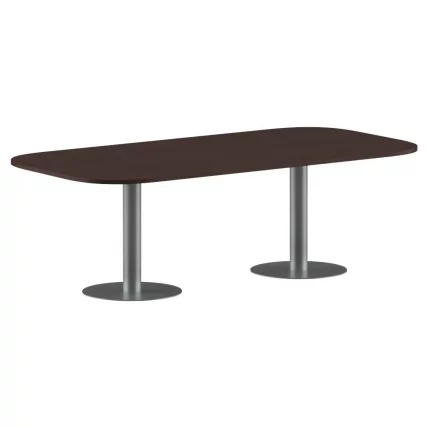Конференц-стол на 6-8 человек ИМАГО ПРГ-8 Венге Магия-алюминий / IMAGO_0