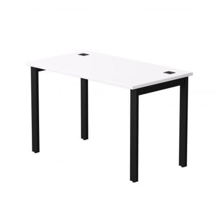 Стол прямой на металлокаркасе, опоры 90 гр Еверпроф ЕВО 254С006 Белый Черный / Everprof EVO 254S006_0