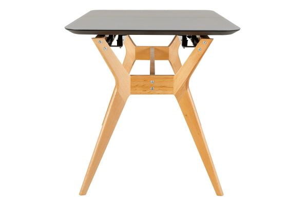 Стол раскл. Нарвик Гласс 120-150 Аутоматиc Натур/Дэрк матте гласс / Glass Automatic Natur/Dark matte glass_6