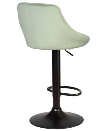 Стул барный ДОБРИН ЛОГАН БЛАCК (мятный велюр (МДЖ9-87)) 2 шт / DOBRIN LOGAN BLACK (MJ9-87))_4