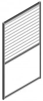 Перегородка со стеклом 1600 мм РАНД РП160СГ90 Бук Тиара / RAND RP160SG90_0