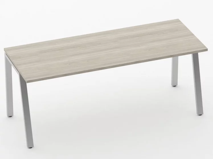 Стол прямой Дека Л-обр. каркас 73.07.18 Дуб Сантана светлый / Deka_0