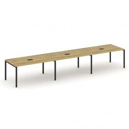 Стол переговорный (3 столешницы) CОНCЕПТ CН.ПРГ-034 Дуб Винченцо Черный / CONCEPT CN.PRG-034_0