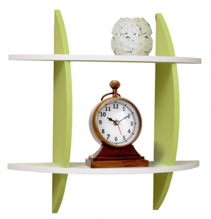 Полка навесная №4 Белый/Лайм_0