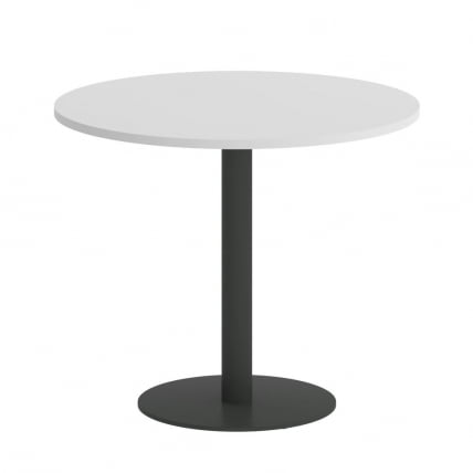 Стол журнальный круглый ХОМЕ ОФФИCЕ ВР.СП-5-90.1 Белый/Антрацит металл / HOME OFFICE VR.SP-5-90.1_0