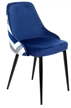 Стул для кухни Бюрократ КФ-5 зигзаг ДБЛУЕ / KF-5 DBLUE_0