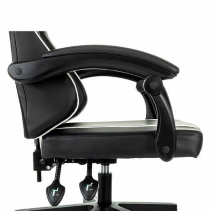 Кресло компьютерное БРАБИКС Шоотер ГМ-123, 2 подушки, экокожа, черное/белое / BRABIX Shooter GM-123,_7