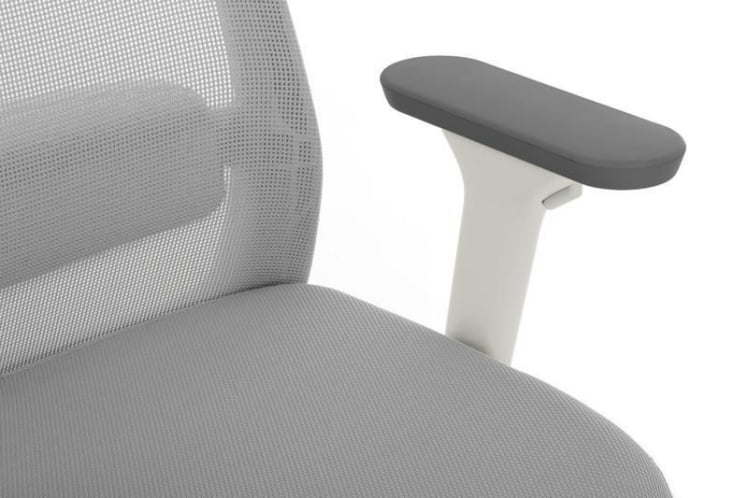 Кресло Ворк W-218C ВХИТЕ Светло-серый / Work WHITE_7