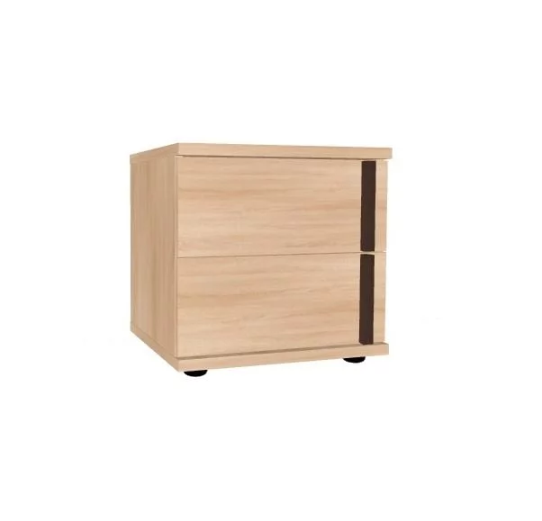 Тумба прикроватная БАУХАУС 6 Дуб Сонома/Орех шоколадный (спальня) / BAUHAUS_0