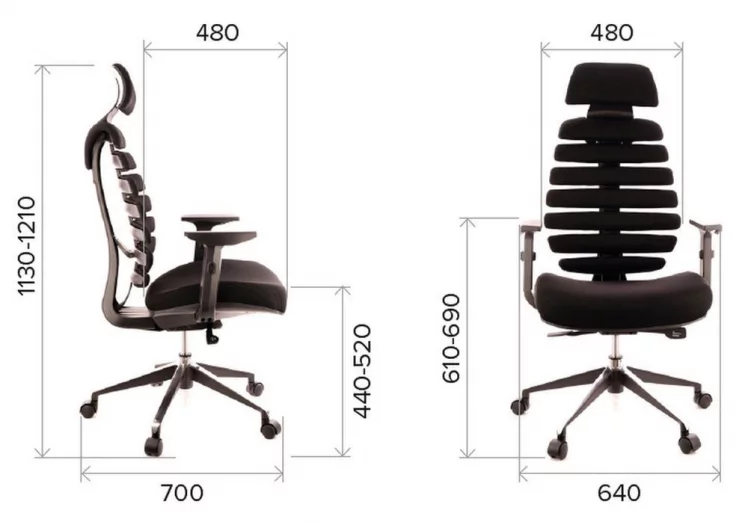 Эргономичное кресло Ерго Блаcк ткань Салатовый / Ergo Black_4