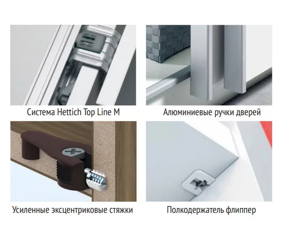 Шкаф-купе трехдверный Прайм 1800 Зеркало/Зеркало/Зеркало Белый снег_3