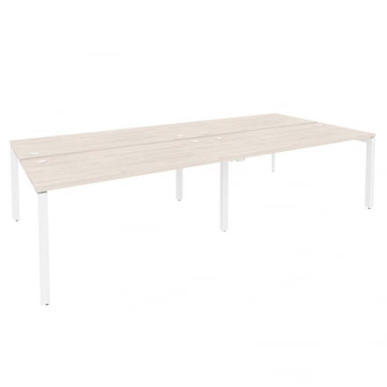 Рабочая станция на П-образном м/к ОНИКС О.МП-Д.РС-4.4.7 Денвер Светлый/Белый / ONIX O.MP-D.RS-4.4.7_0