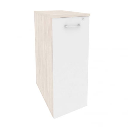 Тумба высокая выдвижная приставная / опорная ОНИКС О.ВТПО-7 Денвер Светлый/Белый / ONIX O.VTPO-7_0