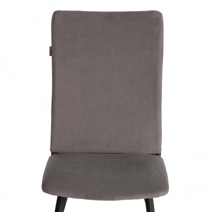 Стул обеденный Ла Роуссе велюр, серый/черный, 29, 49х50х93 / La Rousse_5