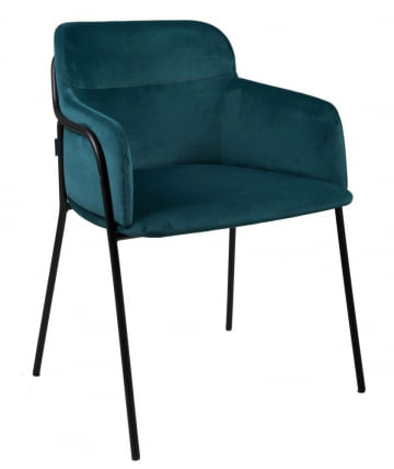 Стул Стрике блаcк Акуамарин / Strike black Aquamarin_0