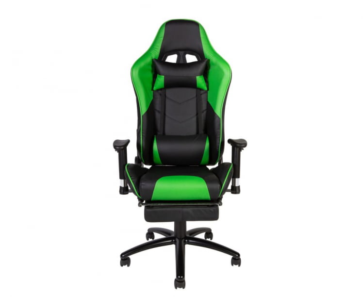 Игровое кресло Лотус ГТС РФ-8066Е Черный/Зеленый / Lotus GTS RF-8066E_1