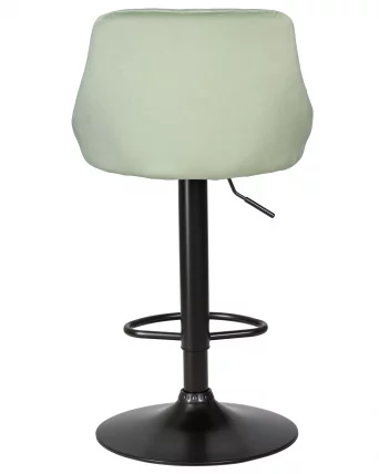 Стул барный ДОБРИН ЛОГАН БЛАCК Мятный велюр МДЖ9-87 / DOBRIN LOGAN BLACK MJ9-87_4