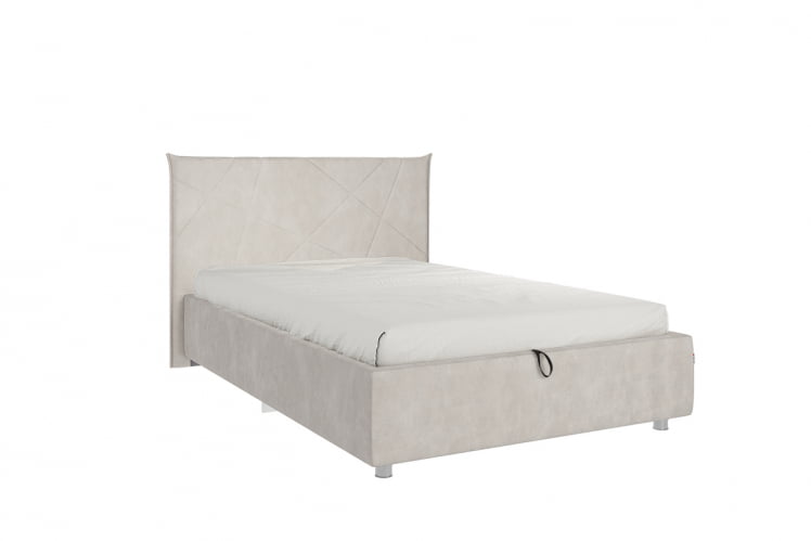 Кровать 1.2 Квест с подъем. механизмом ЗП.КМ1.2-03 крем (велюр) / ZP.KM1.2-03_0