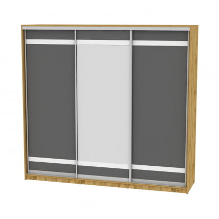 Шкаф-купе Б-220х235х60-1(ДВ-Графит-Д9Д10Д9) / B-220х235х60-1(ДВ-Графит-D9D10D9)_0