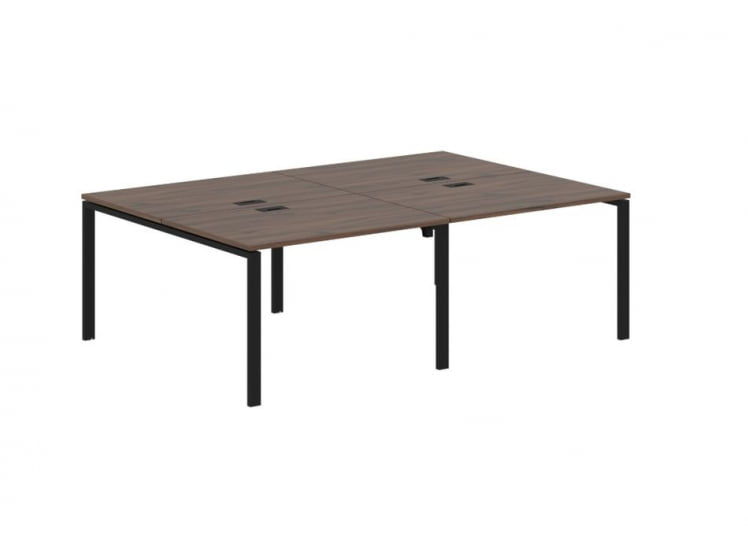 Бенч-система 4-местная ЕДИС ЕУВСТ 2316 Дуб Денвер темный Черный / EDIS EUWST_0