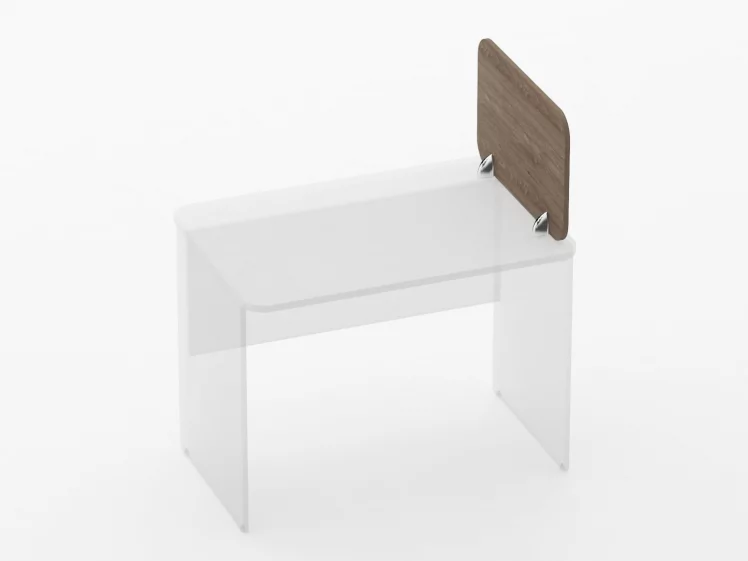 Экран разделительный прямой Глассй 5.14.06 Дуб Верцаска / Glassy_0