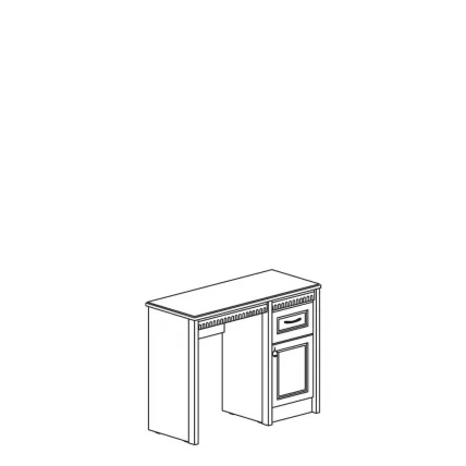 Столик туалетный Лючия 194 Дуб Оксфорд серый_1